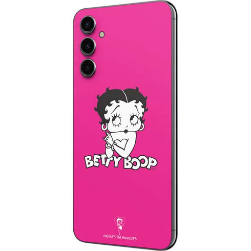 Betty Boop Pink Background Galaxy A14 5G Skin